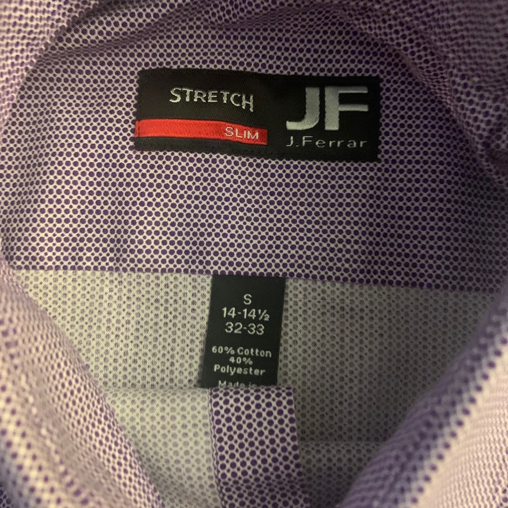 Men’s J Ferrar purple dress shirt - Picture 9 of 9